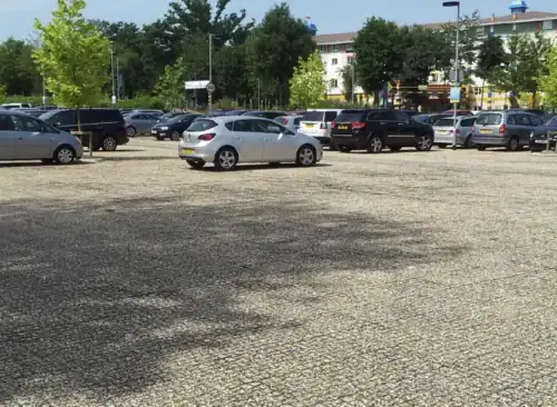 Geogrid car park