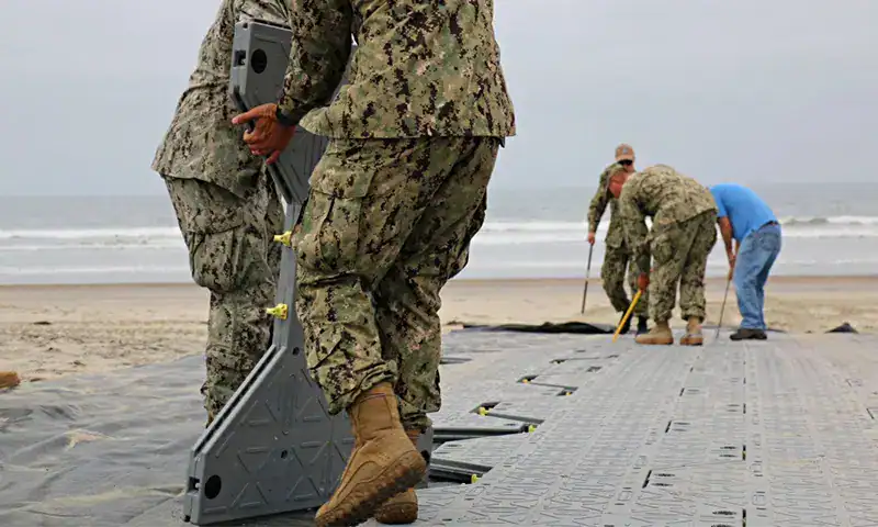 military grade flooring and trackway