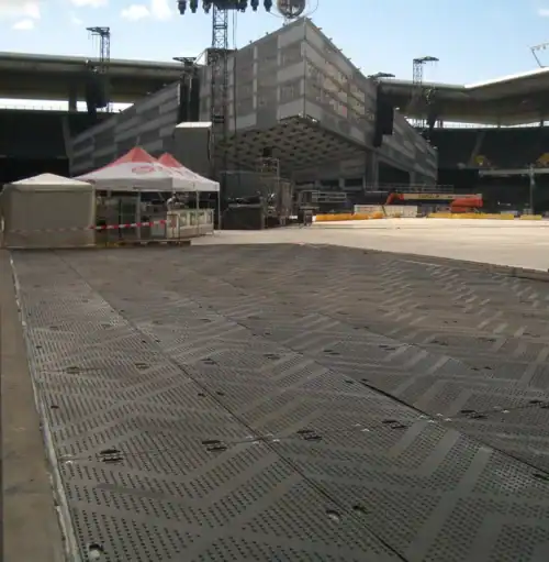 Euromat install for event setup